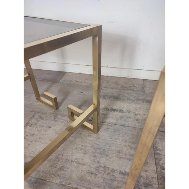 1980s G-Shape Side Tables from Belgo Chrom, 1980s, Set of 2 For Sale - Image 5 of 9