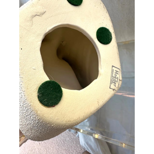 Sculpture Materials Vintage Textured Plaster Swan by Haeger For Sale - Image 7 of 7