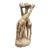 Vintage Hand-Carved Giraffe Wooden Sculpture For Sale