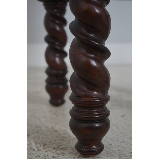 Pair of Legacy Classic Leather Back Bar Stools For Sale - Image 11 of 16