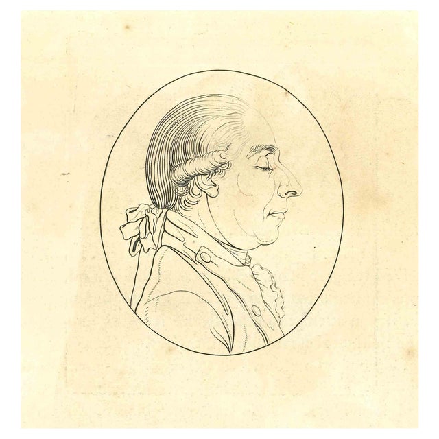 Thomas Holloway, Portrait, Original Etching, 1810 For Sale