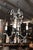 Petite 4-Light Iron & Opaline Glass Beaded Chandelier, 1940s Italy For Sale - Image 14 of 14