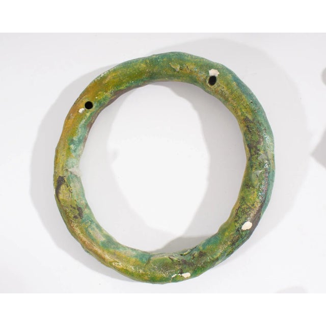 Ana England 1991 “Essential Equation” Abstract Ceramic Wall Sculptures For Sale In Indianapolis - Image 6 of 10