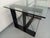 Vintage Rectangular High Table in Glass and Black Metal, 1980s For Sale - Image 8 of 18