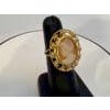Vintage Victorian Carved Shell Lady Cameo Ring in 18 Karat Yellow Gold Size 7 For Sale - Image 16 of 18