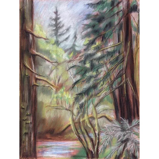 Original Pastel Landscape Drawing by Kathleen Ney For Sale