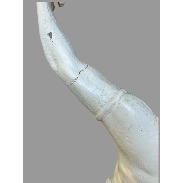 Victorian Antique Victorian Cast Metal 29" Figural Statue Sculpture For Sale - Image 3 of 10