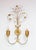 Italian Wall Light in Silver and Gold Metal with Flowers, 1980s For Sale - Image 9 of 9