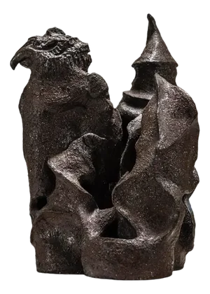 Leendert Bolle, Bird in a Bush, 1911, Metallized Concrete