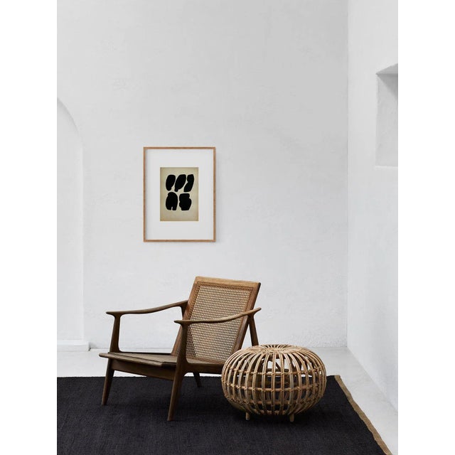 "Forms" Contemporary Minimalist Gouache Drawing on Vintage Paper For Sale - Image 4 of 5