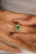 Genuine Oval Shape Emerald and Diamond Wedding Ring in 14K Gold featuring natural emerald of 1.26 carat and diamonds of...