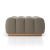 Four Hands Roma Outdoor Sectional Ottoman Piece, Alessi Fawn For Sale - Image 9 of 12