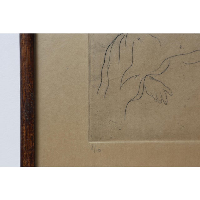 AChild Holding a Flower 3/10, 1900, Drypoint Etching For Sale - Image 6 of 10