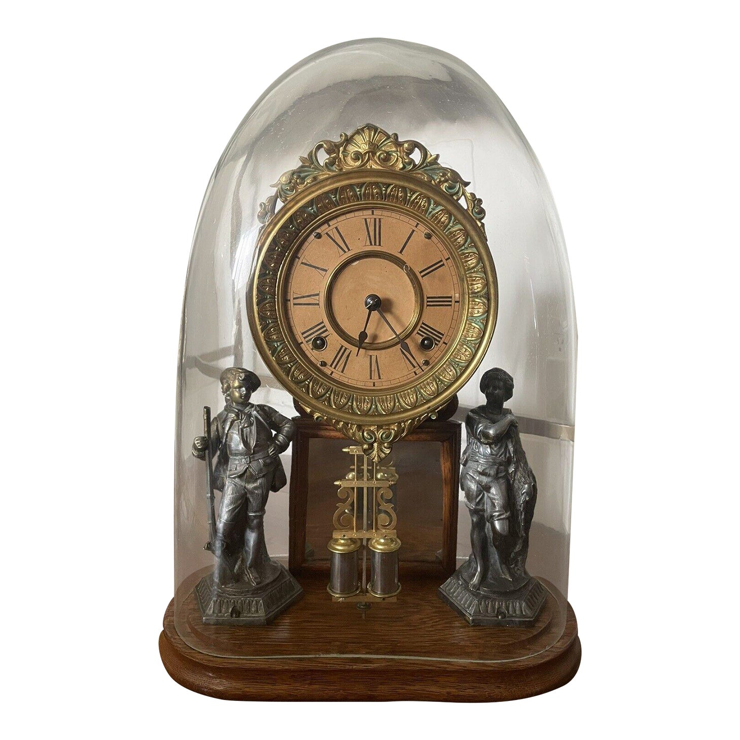 Ansonia “Crystal Palace” 19th Century Mantel Clock With Dome Chairish