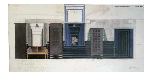 Charles Rennie Mackintosh 1988 Certaldo the Willow Tea Rooms Poster, Charles Rennie Mackintosh