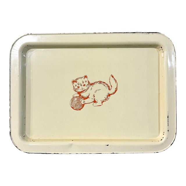 Mid Century Kitten Tray For Sale
