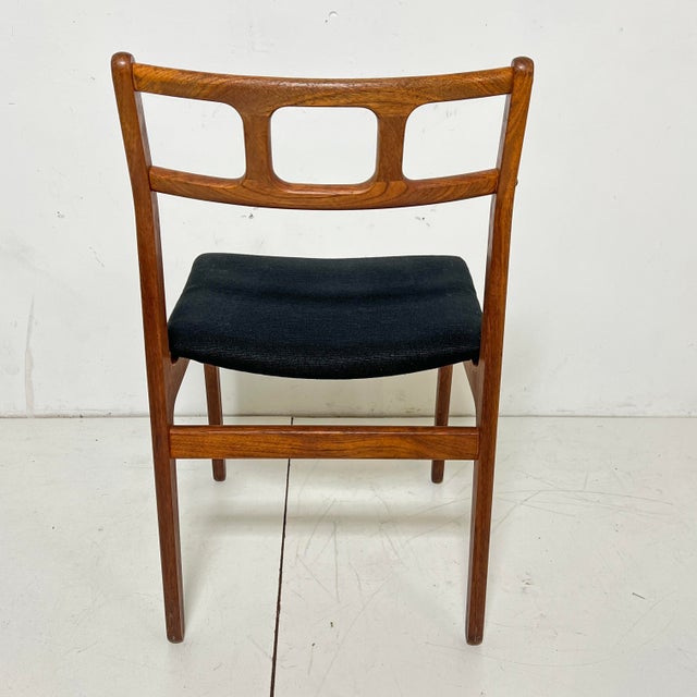 C.. 1970s Danish Modern Teak Dining Chairs by D-Scan--Set/6 For Sale - Image 9 of 12