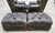 Vintage Henredon for Ralph Lauren English Chesterfield Leather Chair & Ottoman a Pair For Sale - Image 15 of 18