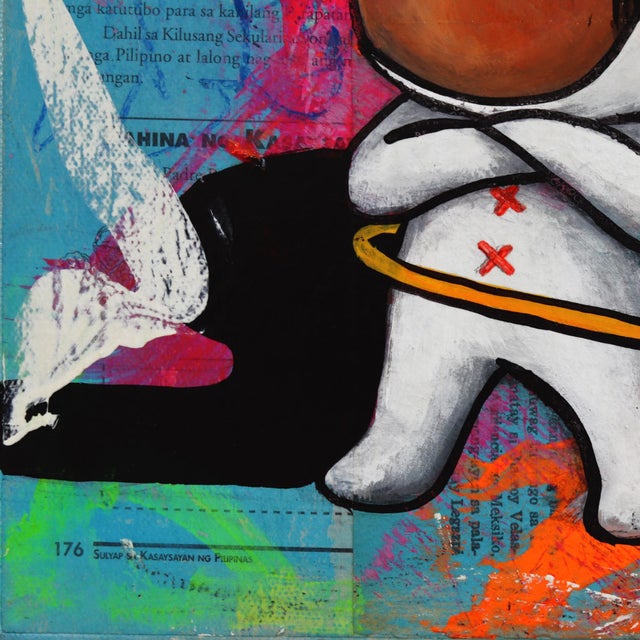 Hula With Attitude - Original Contemporary Figurative Mixed Media Painting by Melanie Tiongson For Sale In Los Angeles - Image 6 of 9