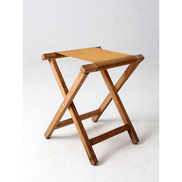Cabin Vintage Camp Stool For Sale - Image 3 of 9