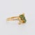 Vintage Gold Emerald and Diamond Ring 1960, Size 7 For Sale - Image 4 of 5