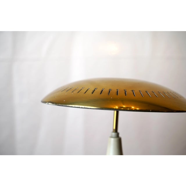 Vintage Italian Brass and Lacquer Ceiling Lamp from Lumi, 1950s For Sale - Image 9 of 12