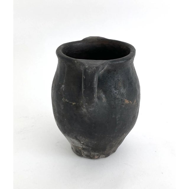 Black Antique Turkish Yoghurt Potter Jug For Sale - Image 8 of 11