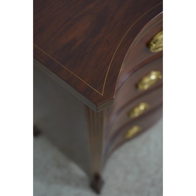 1990s Baker Colonial Williamsburg Inlaid Mahogany Virginia Chest For Sale In Philadelphia - Image 6 of 18