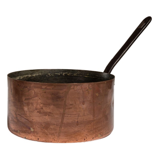 19th Century Belgium Terra Cotta Copper Serving Piece For Sale