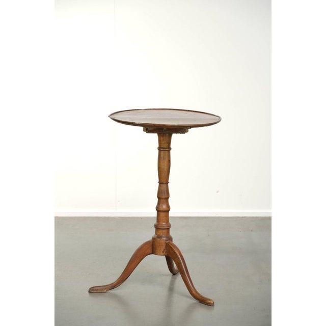 2000 - 2009 Antique English Side Table with Drawer For Sale - Image 5 of 11