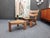 1970s Brutalist Oak Armchairs and Footstools by Awa Holland for Awa Meubelfabriek, 1979, Set of 4 For Sale - Image 5 of 16