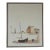1970's Martik Modernist Mediterranean Landscape With Old Town & Boats Oil Painting, Framed For Sale