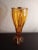 Fostoria 1920 Fostoria Amber Glass Tut Vase. For Sale - Image 4 of 7