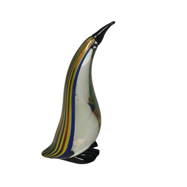 Mid-Century Murano Style Art Glass Penguin Figurine Heavy Condition: great pre-owned. Unfortunatly there is no signature...