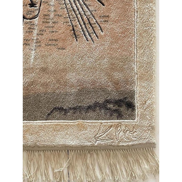 Hand-Made The Tightrope Walker Tapestry after Paul Klee For Sale - Image 4 of 11