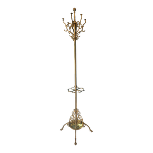 Vintage Brass Coat Rack/Umbrella Holder/Hall Tree