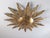 Mid-Century Gilt Metal Sunburst Flush Mount with Leaf Rays, 1950s For Sale - Image 10 of 10
