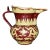 Mid 20th Century Chinese Red & Yellow Wucai Monk’s Cap Ewer, Chinese Dragon Pattern Porcelain Pitcher For Sale