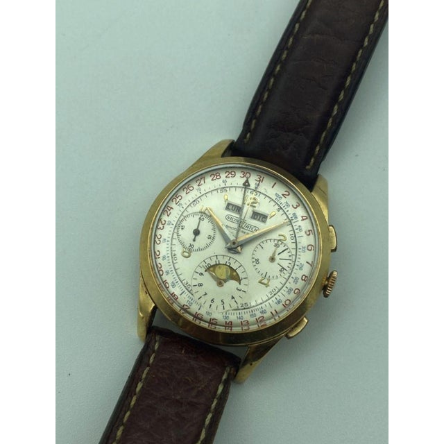 Gold Nicolet Moon Phase Chronograph, 1950-59 For Sale - Image 8 of 14