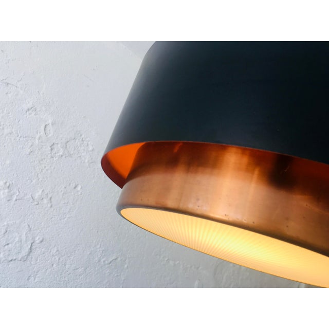 Metal Saturn Pendant Lamp attributed to Jo Hammerborg for Fog & Mørup, Denmark, 1960s For Sale - Image 7 of 9