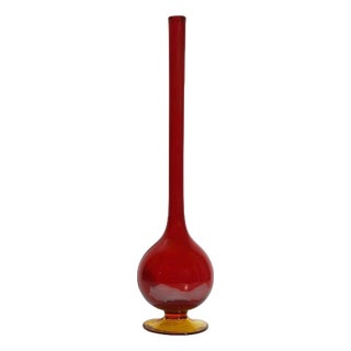Hand-Blown Murano Glass Pencil Vase by Carlo Moretti, Italy, 1970s For Sale