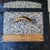 Brown Late 19th Century Victorian Dome-Top Steamer Trunk - Blue & Gold Floral Embossed Tin For Sale - Image 8 of 11