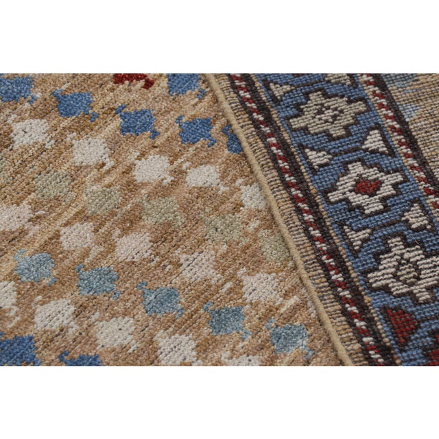 Textile Rug & Kilim’s Karabagh Style Runner Rug With Polychromatic Geometric Patterns For Sale - Image 7 of 7