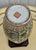 Vtg. Figural Raised Painted Chinese Vase W/Rosewood Stand For Sale - Image 11 of 15