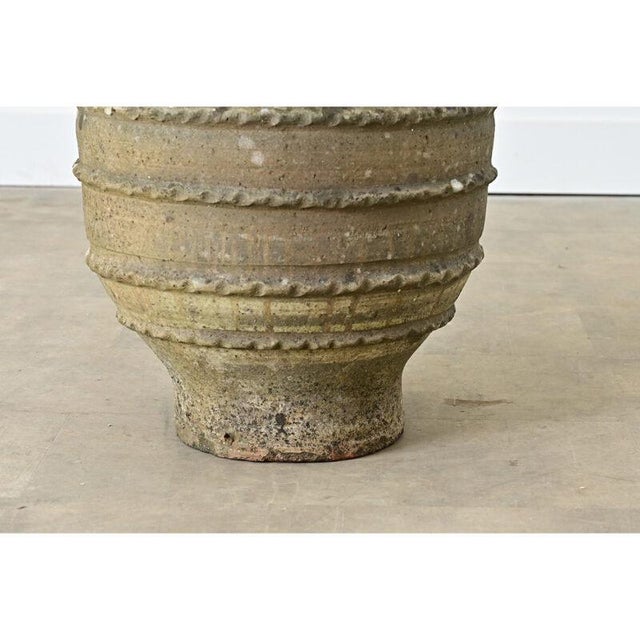 19th Century Spanish 19th Century Sgraffito Terracotta Olive Jar For Sale - Image 5 of 10