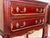 Wood 20th Century Pair of Spanish Raspberry Red Wooden Two drawers Nightstands For Sale - Image 7 of 18