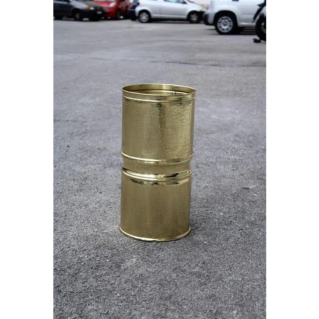 Solid Brass Umbrella Stand, Italy, 1960s, in Very Good conditions. Designed 1950 to 1959