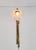 Art Noveau Brass Wall Sconce Light with Flowers and Ribbons, France, 1930s For Sale - Image 6 of 18