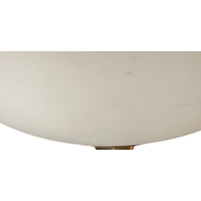 Art Deco Floor Lamp in Brass and Opaline Glass, 1960s For Sale - Image 6 of 7