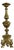 Belgian Carved Giltwood and Gesso Candlestick, 1900s For Sale